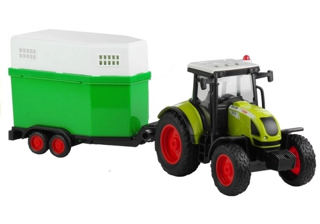 Traktor s koňským přívěsem Zvuk 1:16