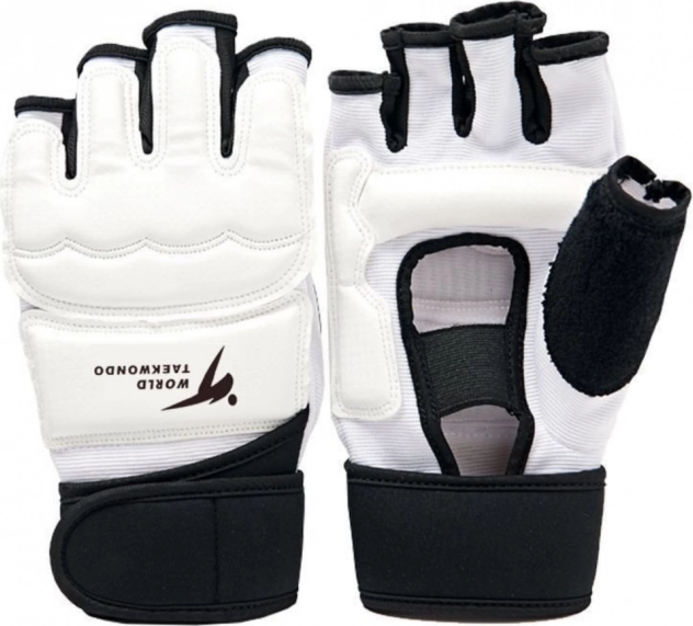 Sportovní rukavice na Taekwondo bílé XS