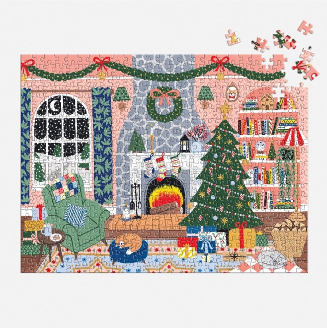 GALISON Puzzle Adventní kalendář Doma na Vánoce 12x42 dílků