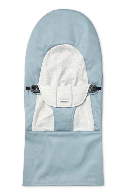 BABYBJORN - Potah na lehátko Balance Soft, modrá/šedá, bavlna/žerzej