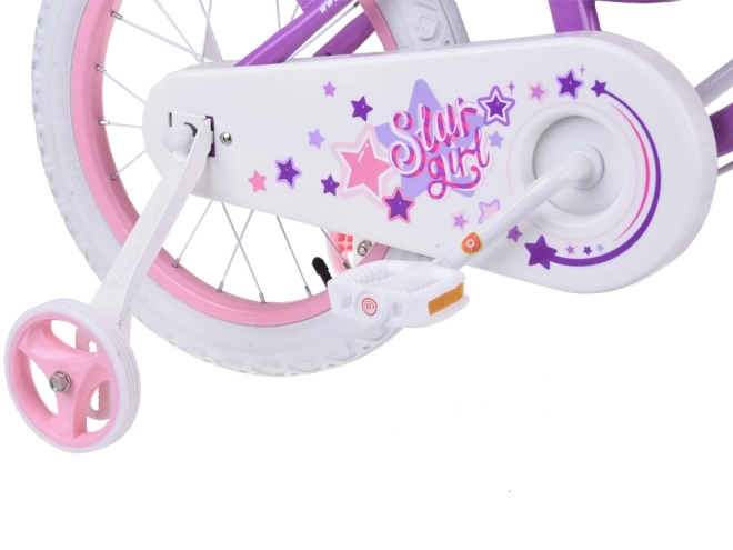 Dívčí kolo RoyalBaby Star Girl 14 calů – Fialové