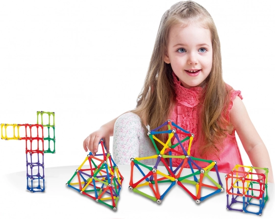 Magnetické stavební bloky Woopie Kreativní puzzle 180 ks