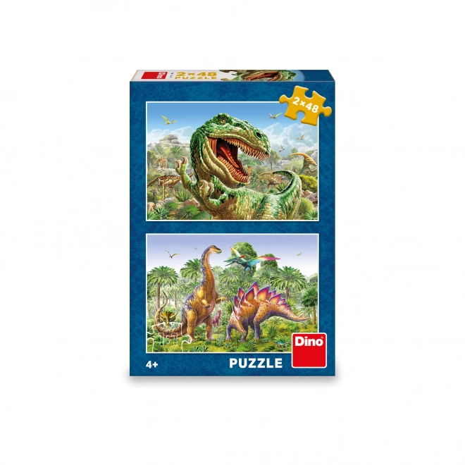 Puzzle Souboj dinosaurů