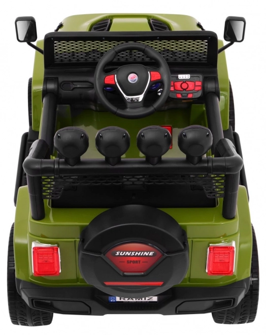 Terénní auto Raptor Drifter Green + Dálkové ovládání + Pohon 4x4 + Úložný prostor + Pomalý start + MP3 LED dioda