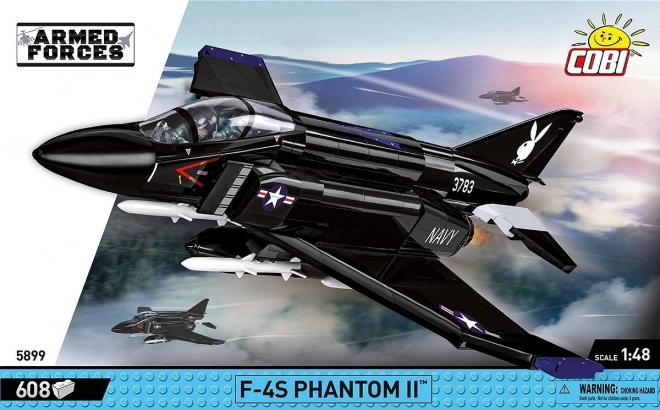 Stavebnice F-4S Phantom II Černý Králík 608 kostiček