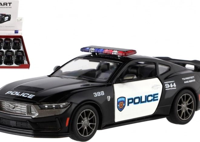 Auto Kinsmart Ford Mustang Dark Horse Policie 2024 1:38