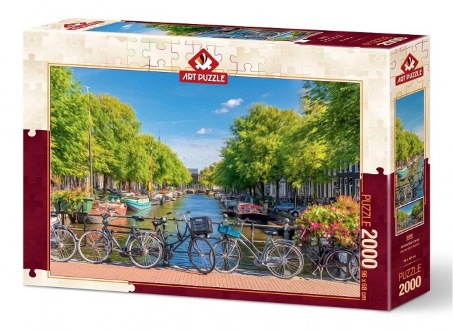 ART PUZZLE Puzzle Amsterdamský kanál 2000 dílků
