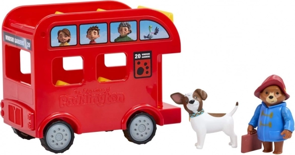 Hrací sada Paddington s červeným autobusem