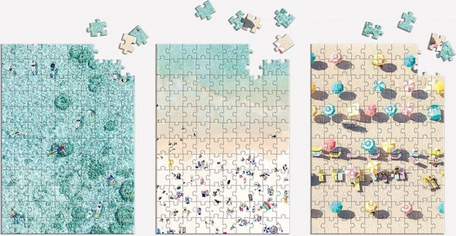 Galison Puzzle Letecké záběry pláží 3×120 dílků