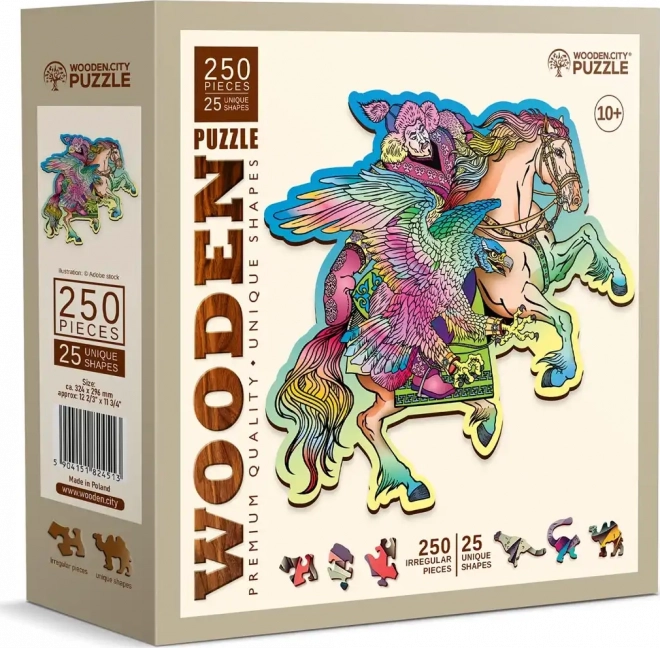 Dřevěné puzzle Kůň a Orel 250 dílků