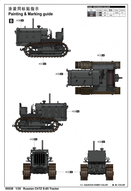 ChTZ S-65 ruský traktor model