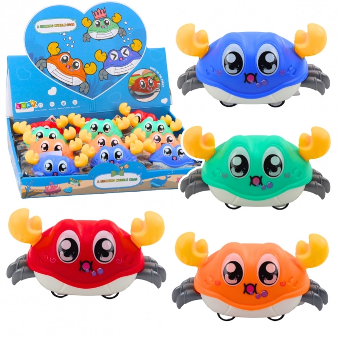 Interaktivní jezdící krab s natahovacím mechanismem
