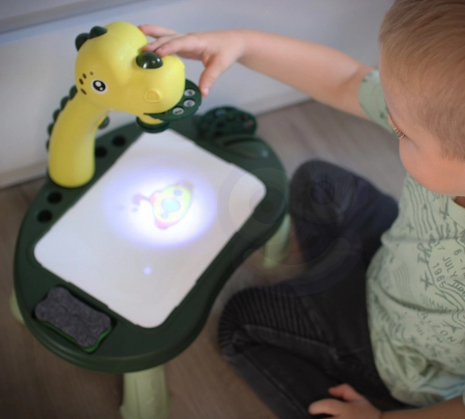 Dětská kreslicí tabule s projektorem Dinozaur
