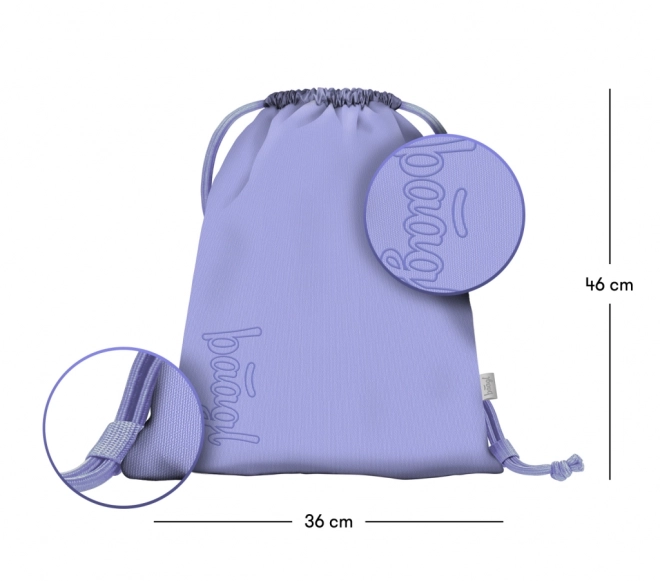 BAAGL 3 SET Skate Lilac: batoh, penál, sáček