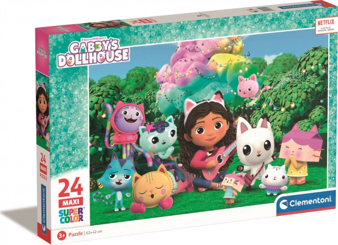 Clementoni - Puzzle Gábinin kouzelný domek: Na zahradě MAXI 24 dílků