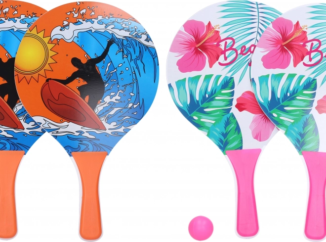 Plážový tenis se stylovým motivem