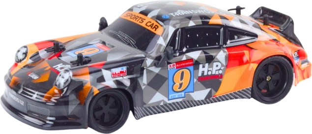 rc auto 1:18 s gumovými koly pro drift, oranžové