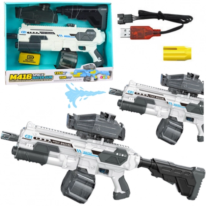 Elektrická vodní pistole M416 s nádržemi 1350ml