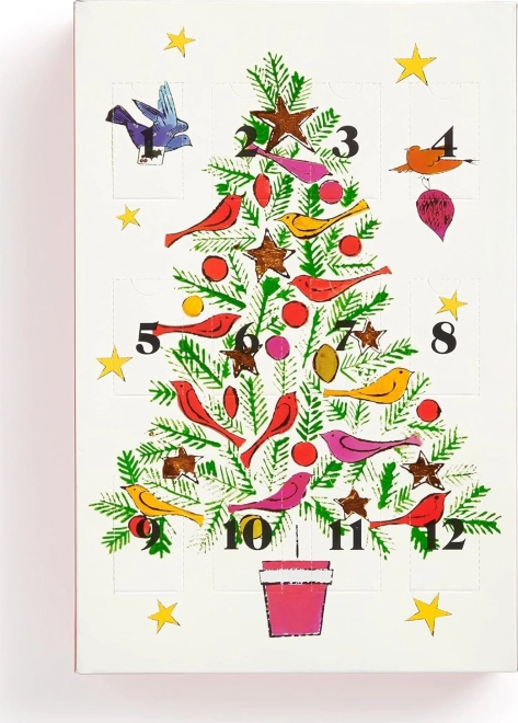 Vánoční puzzle adventní kalendář 12 dní podle Andyho Warhola