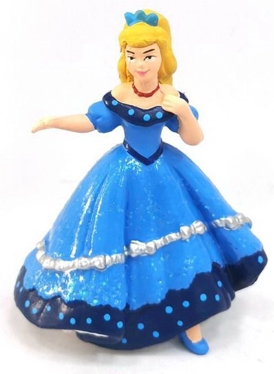 Figurka princezna v modrých šatech