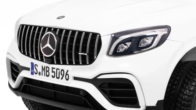 Mercedes GLC 63S dětské auto Bílý + 4x4 + MP4 + LED + Eco kůže + Pomalý start + EVA