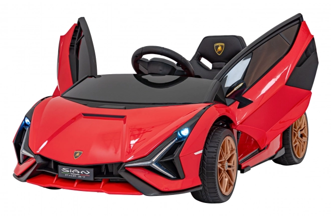 Lamborghini SIAN dětské auto na baterii s ovladačem – Červené