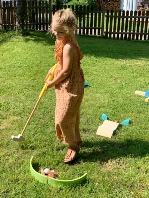 dětský minigolf set small foot Active z FSC dřeva