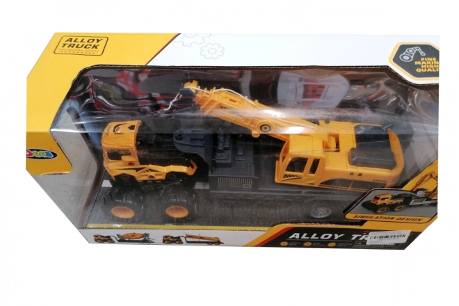 Auto tahač s jeřábem