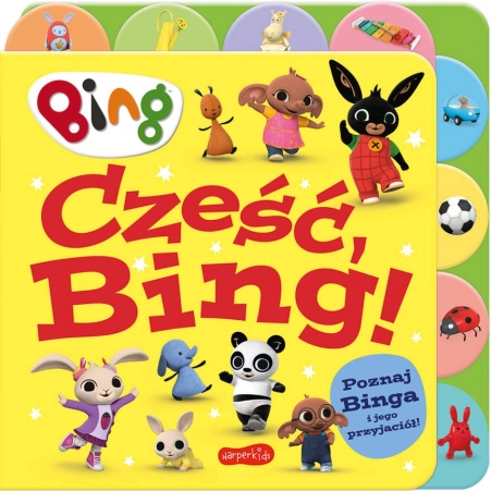 BING: Kniha s registry – kartonová obrázková knížka pro děti (polsky)