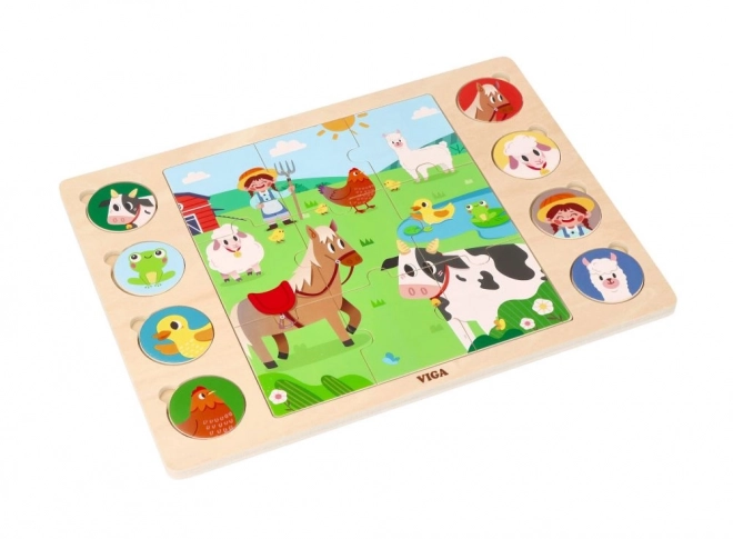 Puzzle 2v1 Farma - najděte stínové puzzle