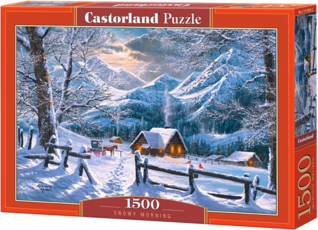 Puzzle Castorland 1500 dílků Sněžné ráno