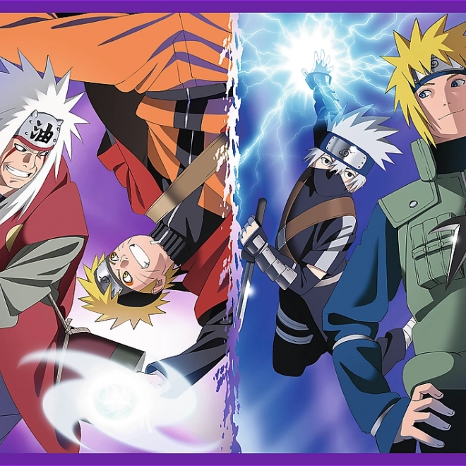 Trefl Puzzle Naruto Shippuden: Dobrodružství Naruta Uzumaki 4x250 dílků