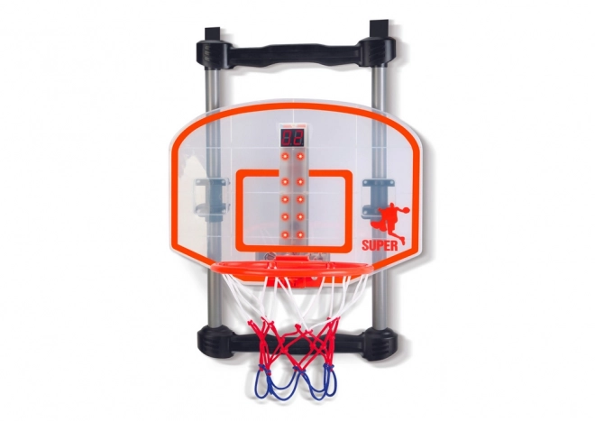 Domácí basketbalový koš s míčem a pumpičkou
