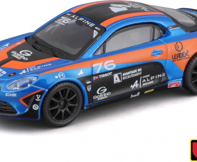 Kovový model závodního auta Alpine A110 CUP
