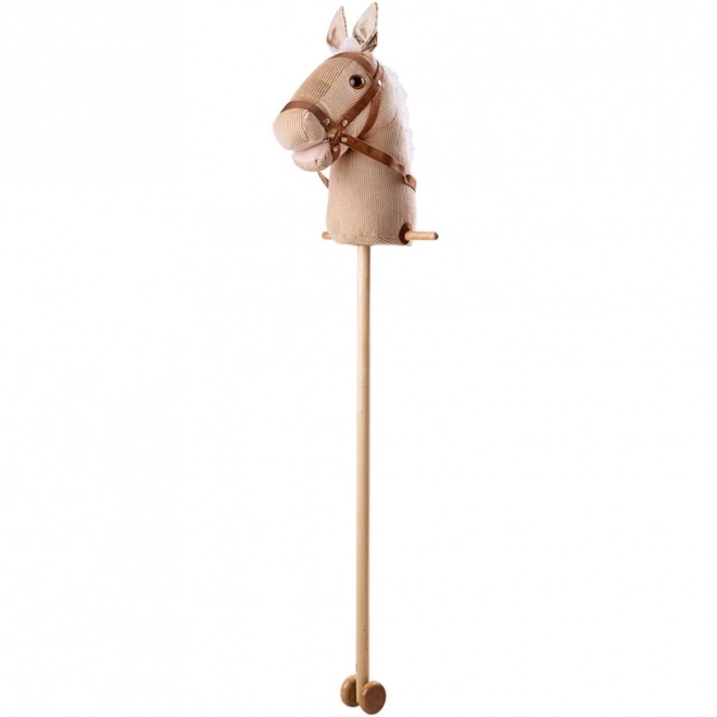 Manšestrový kůň na tyči Bigjigs Toys