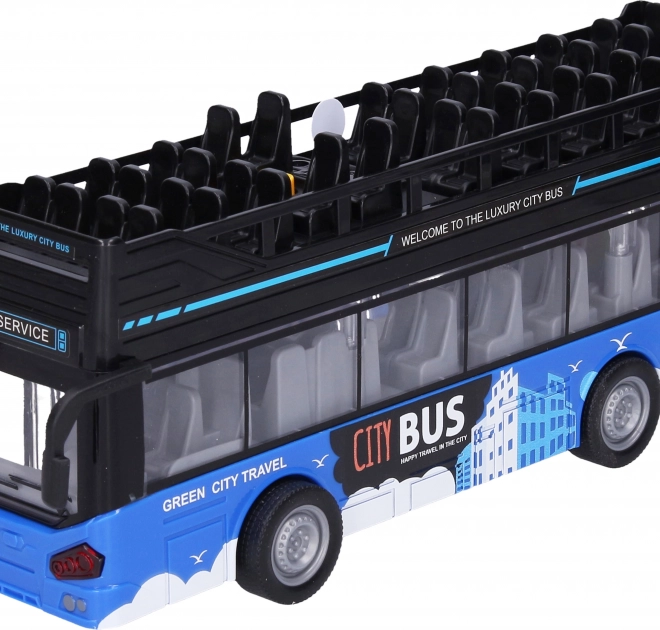 Dvoupatrový vyhlídkový autobus s efekty 28 cm