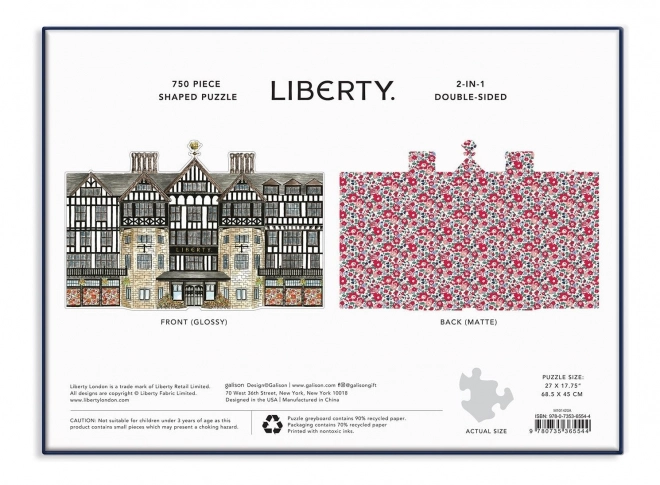 Oboustranné puzzle Liberty London Tudor Building 750 dílků