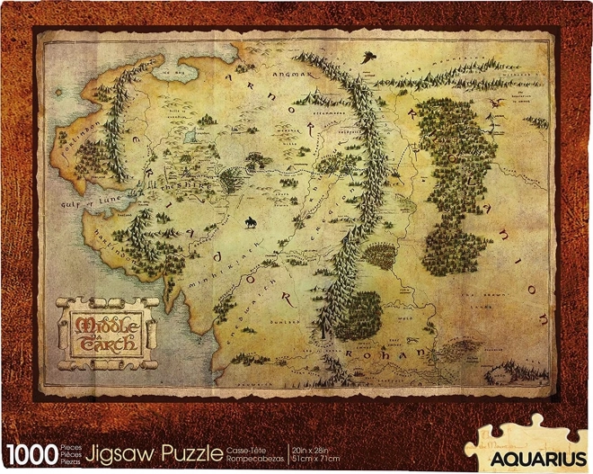AQUARIUS Puzzle Hobit: Mapa Středozemě 1000 dílků