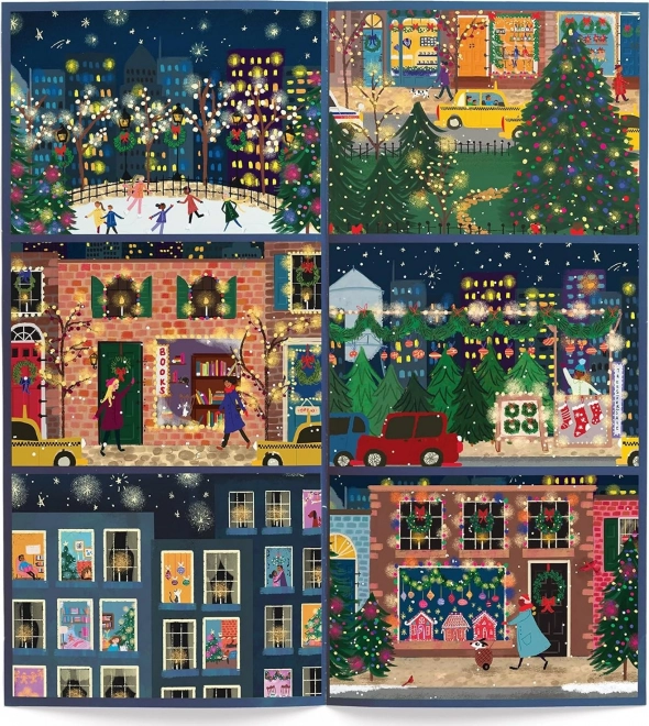 Puzzle adventní kalendář zimní světla