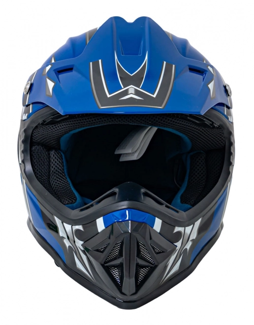 Motocyklová helma Enduro modrá