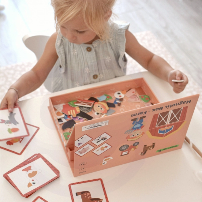Tooky Toy Magnetická Skládačka Farma Puzzle