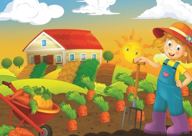 ART PUZZLE Puzzle Farmářka 35+60 dílků
