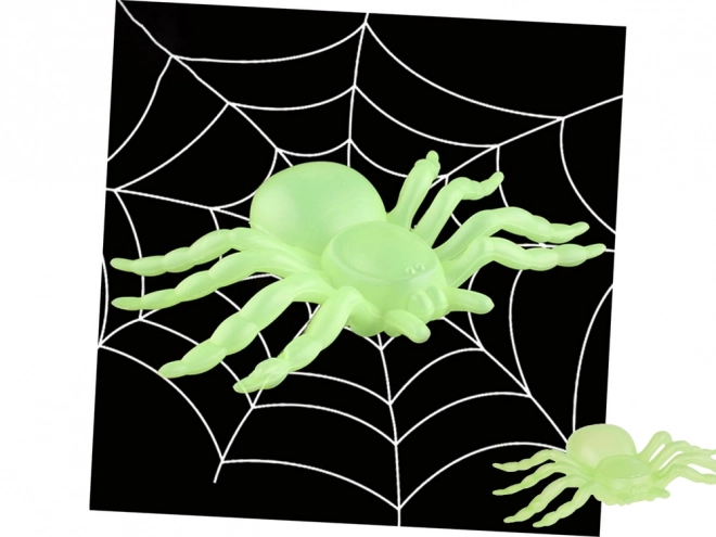 Fluorescenční halloweenské pavouky