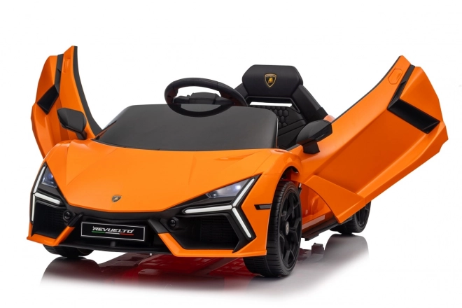 Dětské elektrické auto Lamborghini Revuelto oranžové
