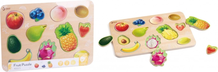 classic world dřevěné puzzle ovoce