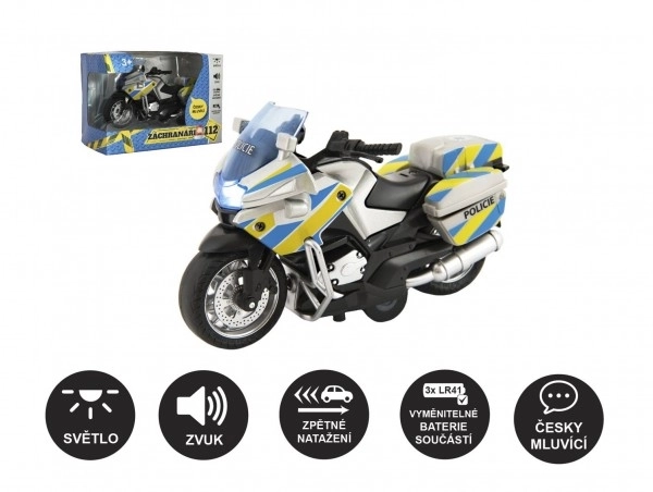 Policejní motorka s českým hlasem
