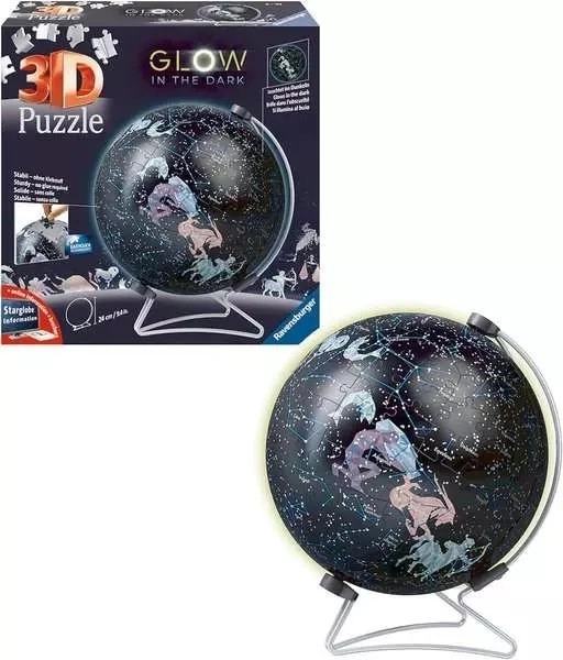RAVENSBURGER Svítící puzzleball Hvězdný globus 190 dílků