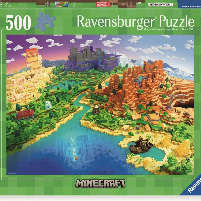 Puzzle Minecraft 500 dílků od Ravensburger