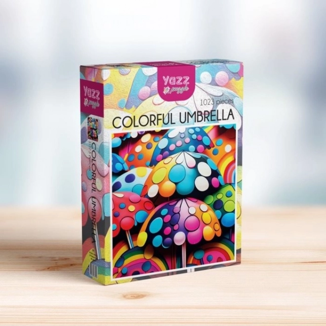 Čtvercové puzzle Barevné deštníky