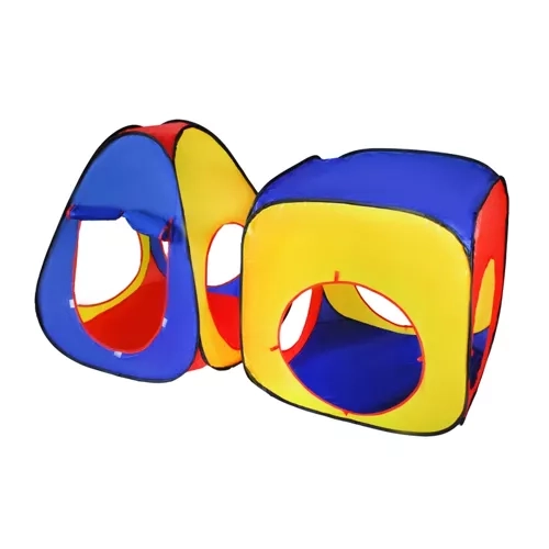 Dětský hrací stan 3v1 Tipi + Tunel + Domek